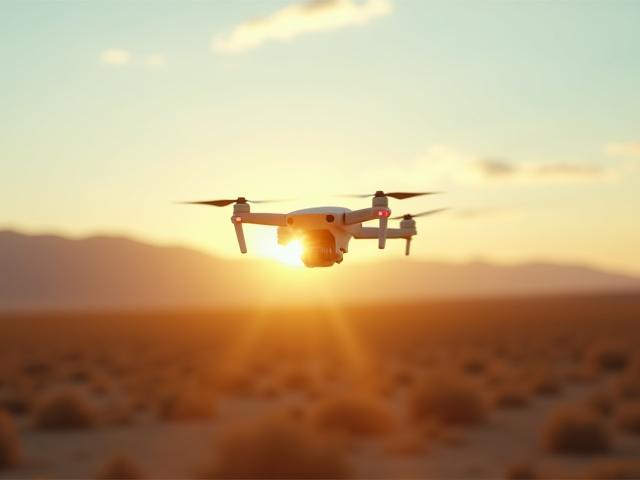 Outdoor promotional video shoot with drone camera
