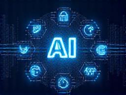 Abstract illustration of AI in content creation