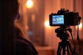 Video production project thumbnail showing behind-the-scenes filming