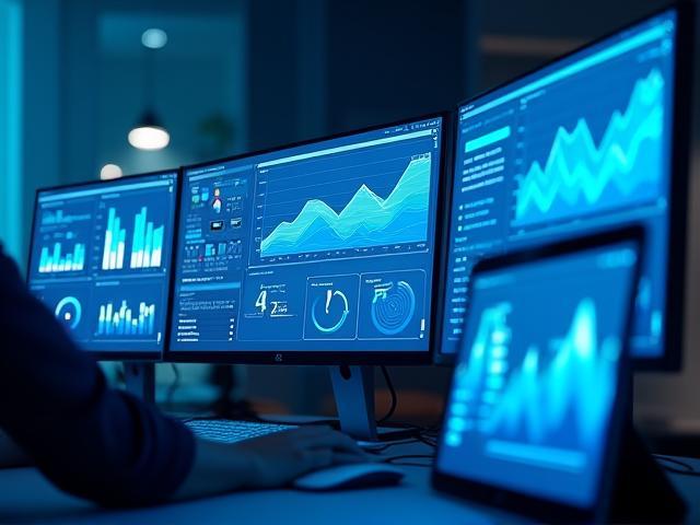 Dashboard of analytics and performance graphs